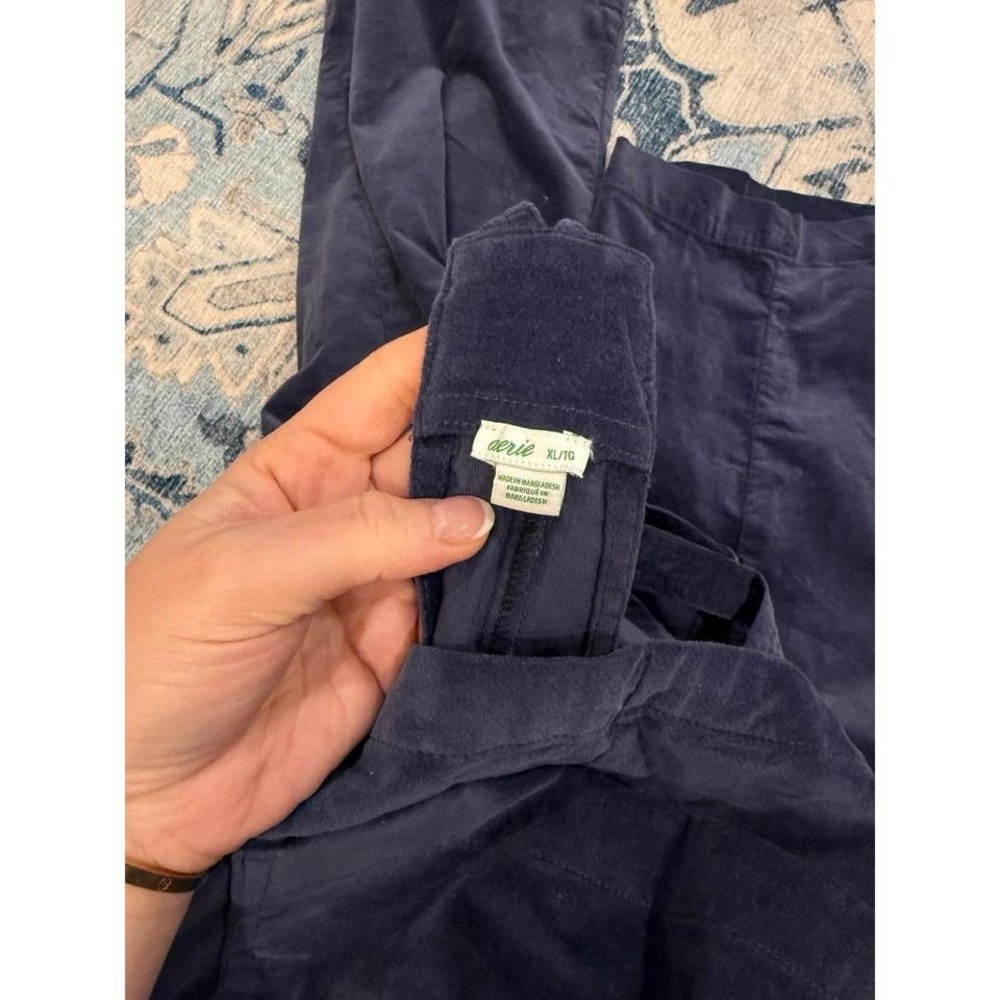 Aerie Navy Velvet Overalls EUC - Picture 3 of 4
